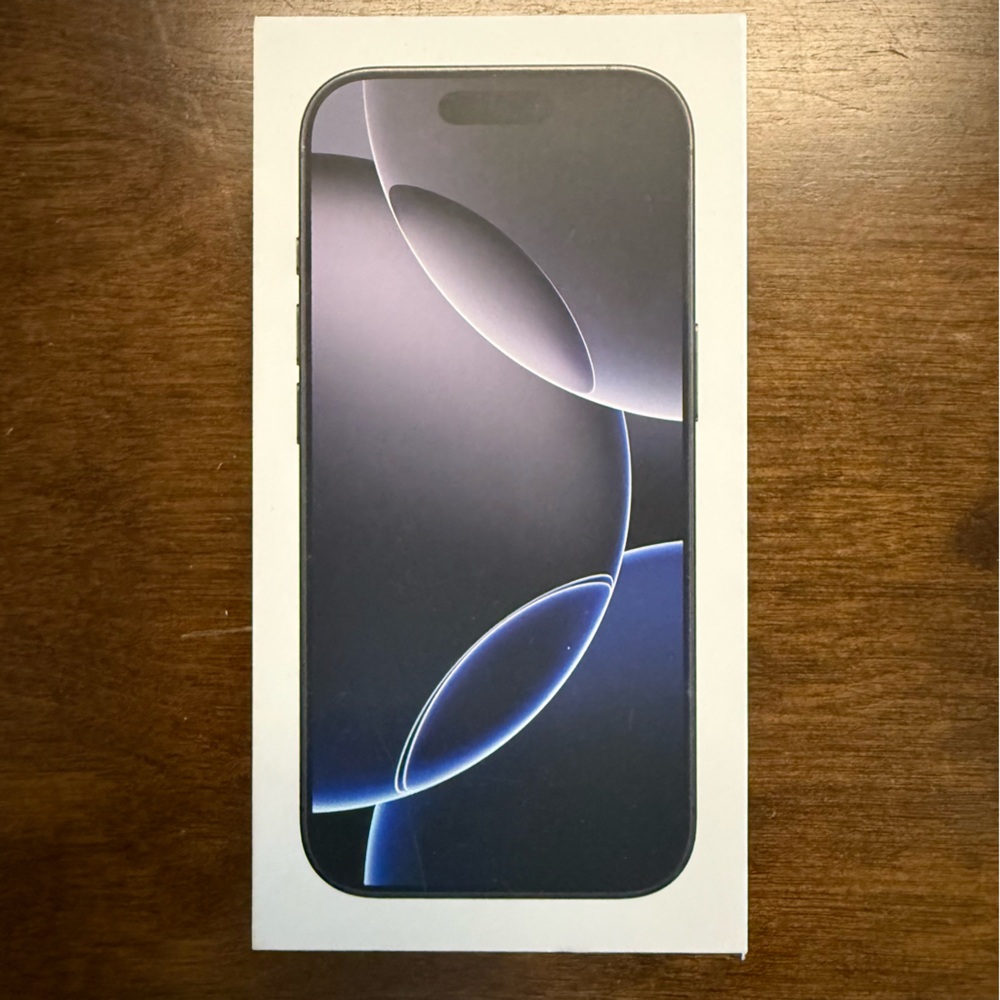 EMPTY Apple iPhone 16 Pro Black Box